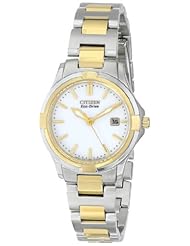 Citizen Womens EW1964-58A Silhouette Sport Analog Display Japanese Quartz Two Tone Watch