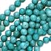 Blue Turquoise Gem Round Beads 6mm Stabilized /16" Strand