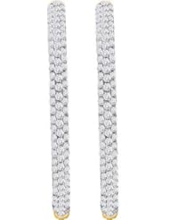 1.50CTW DIAMOND LADIES FASHION HOOPS