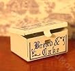 Dollhouse Miniature Vintage Look Bread Box in Blue & White