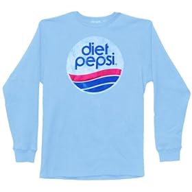 Diet Pepsi - Logo Ladies Long Sleeve Shirt by Junk Food