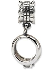 Reflection Silver Cubic Zirconia Engagement Ring Dangle Bead Charm