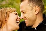 Couple in Love Outdoors. Close-up Portrait. - 72
