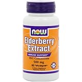 Now Foods Elderberry Extractr 500mg, Veg-capsules, 60-Count