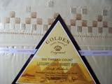 King Size Beige 300 Thread Count Egyptian Cotton Embroidered Sheet Set