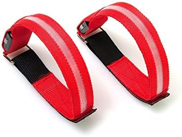 Reflective Sports Armband (Set of 2) - LED Flashing Safety Light - FREE Batteries, Fully Adjustable Elastic Extender - Designed for Running, Jogging, Walking, or Cycling at Night