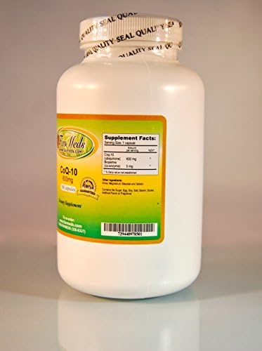 CoQ-10 Q-10 Q10 co-enzyme 600mg - 600 (2x300) Capsules. Made in USA