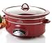 Kitchen & Housewares : Rival SCVP601R-L 6 Quart Oval Smart-Pot Slow Cooker Red Crock Pot w/ Cookbook