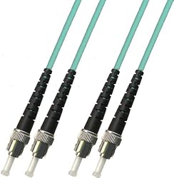 5M Multimode Duplex 10 Gigabit Fiber Optic Cable (50/125) - ST to ST