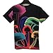 FaPlus Men's Fashion Cool Magic Mushrooms 3D Print T-Shirts
