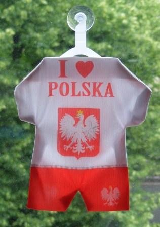 Polen – I Love Polska Mini Trikot mit Gumminoppe