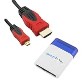HDMI Cable:GTMax High Speed Gold-Plated HDMI Cable 1.4 with Ethernet Supports 3d + Audio Return Channel - (10 Feet, Black/Red)