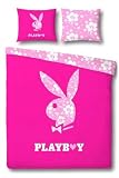 Playboy Microfaser - Bettwäsche Hawaii Dark Pink