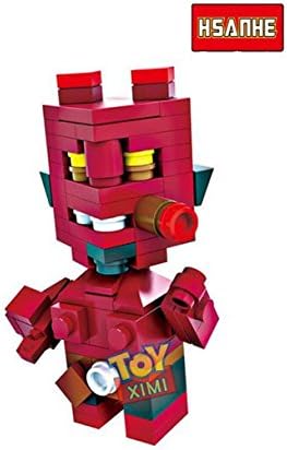 HSANHE Diamond Block Hellboy Red 6312-78pcs Mini Building Blocks Baby Toy -Gift