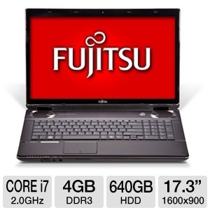 Fujitsu PC Fujitsu LIFEBOOK NH751 - Core i7 2 GHz - 17.3? - 4 GB Ram - 640 GB HDD On Sale