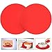 Silicone Microwave Mat 12 Inch, Non Stick Turntable Mat for Kitchen, BPA Free Multi-Purpose Heat Resistant Oven Mat 2 Pack