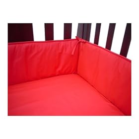 American Baby Company 100% Cotton Percale Crib Bumper, RedAmerican Baby Company 100% Cotton Percale Crib Bumper