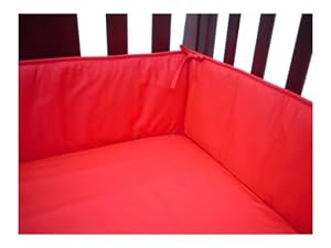 American Baby Company Percale Crib Bumper, Red
