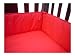 American Baby Company Percale Crib Bumper, Red