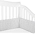 American Baby Company 100% Cotton Percale Crib Bumper, Zigzag Grey