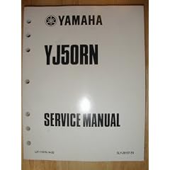 Yamaha YJ50RN Service Manual (Primarily For Use by Yamaha Scooter Dealers and Mechanics)