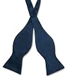 Vesuvio Napoli SELF TIE Bow Tie Solid BLUE SAPPHIRE Color Men's BowTie