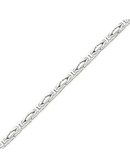 Sterling Silver Fancy Byzantine Bracelet - 9 Inch