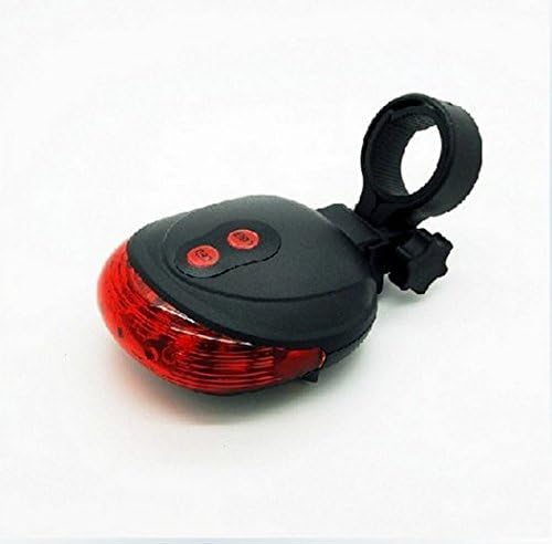 NEW 5 LED + 2 Laser Cycling Safety Bicycle Rear Lamp Waterproof Bike Laser Tail Light Headlight Warning Lamp Flashing Blue