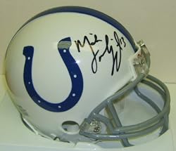 Mike Vanderjagt Signed Colts Mini Helmet