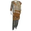 Punjabi Salwar Kameez Cotton Embroidered Dress Size (L/40)