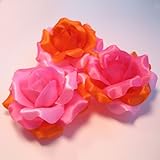 Gift Box of Multi Color Pink & Orange Rose Hair Clip & Pin Combo Backings