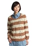 (アースミュージックアンドエコロジー)earth music&ecology プルオーバー Cable BD KT/PO_ 18114GE0010 139 Camel F
