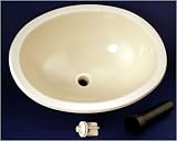 12 X 15 Plastic Oval Sink - Parchment