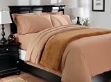 Review Amazon PIZ-150-SOLID-DV-FQ-CML / Pinzon 160-Gram Solid Flannel Full/Queen Duvet Cover, Camel