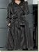 Rainforest - Women's Flowing Trench Coat in Ruby Red, Sapphire or Steel Grey
