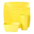 Eco-Friendly Square Dinnerware Collection - Yellow