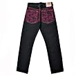 RMC Martin Ksohoh Full back Fuscia Tsunami Wave denim jeans REDM1911.