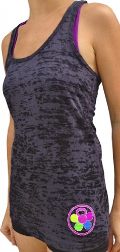 SoRock Multi Colored Kettle Bell Tank Top Medium Black