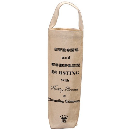 Santa Barbara Design Studio WBAG-2510E JKC Cotton Canvas Wine Bottle Bag, Strong and Complex