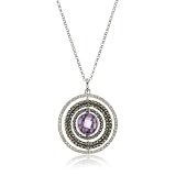 JUDITH JACK Marcasite, Crystal and Purple Spin