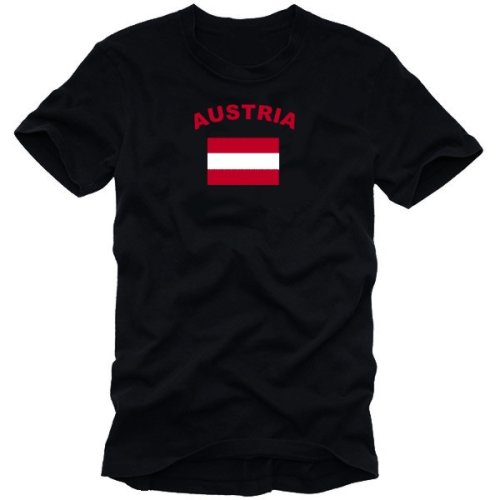 Coole Fun T-Shirts &Ouml;STERREICH T-SHIRT AUSTRIA, schwarz, Gr&ouml;sse: M Preisvergleich