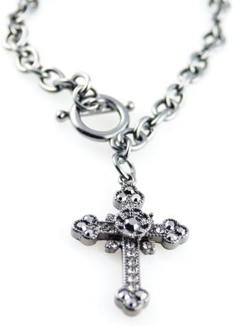 NOTW Brilliant Cross Black Bracelet