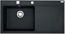 Franke MYTHOS MTG 611 Fragranit DuraKleen® Einbauspüle 100 x 51,5 cm / Spüle, Graphit Becken links