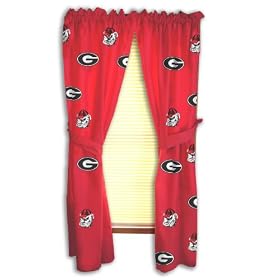 Georgia Printed Curtain Panels - Georgia Bulldogs