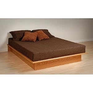 Click Here For Cheap Prepac Oak Juvenile Queen Size Platform Bed For Sale