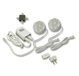 Westek SR60HCS 20-Watt Halogen Low Voltage Accent Light Kit, 2-Pack, White