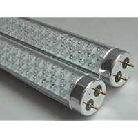 Set of Two (2) 5 FOOT T8 LED Tube, Warm White, 18 Watt LED Flourescent replacement tubes