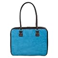 Mango Tango Faux Suede Laptop Bag - Turquoise 15.4"