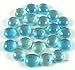 Nice Sky Blue Translucent 12-15mm Glass Bead Tokens (22)