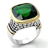 Jewelry - Emerald CZ Cocktail Ring SZ 7